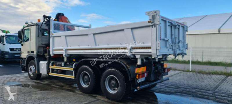 Camion Mercedes bi-benne Actros 3344 6x4 Gazoil Euro 5 grue occasion - Photo 11